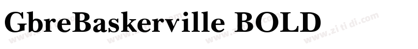 GbreBaskerville BOLD字体转换
